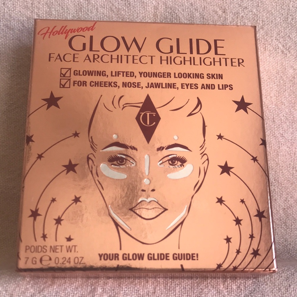 NIB~ Charlotte Tilbury Glow Glide Face Architect Highlighter - Moonlit Glow